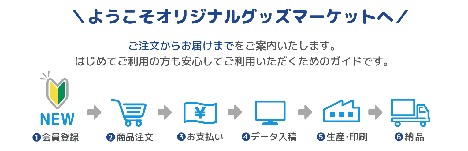 ようこそオリジナルグッズマーケットへ