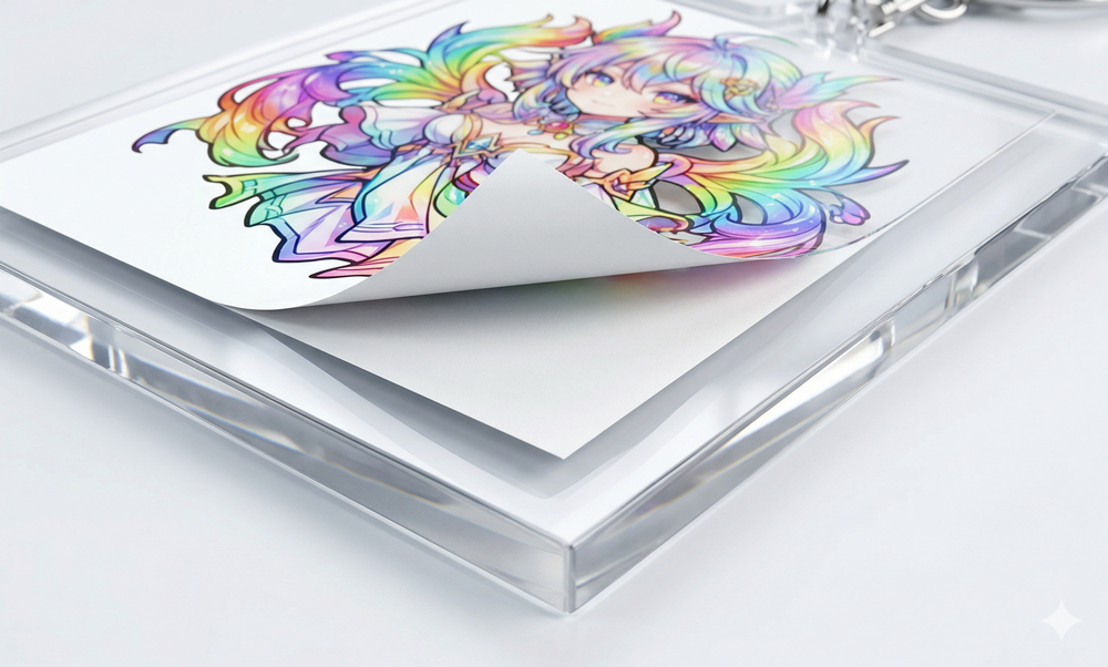 アクリル印刷レイヤー構造図