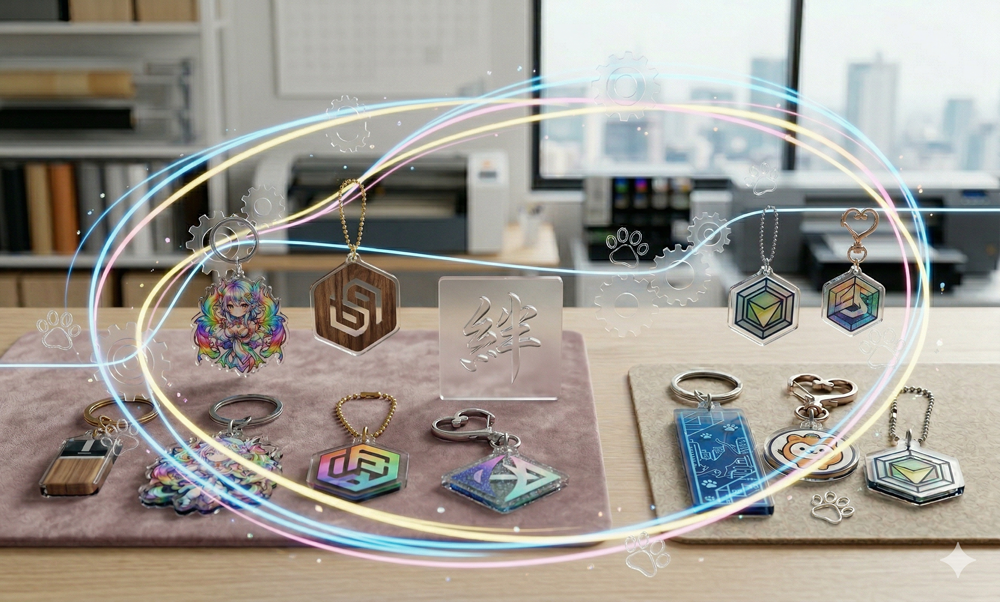 アクリルキーホルダー まとめイメージ