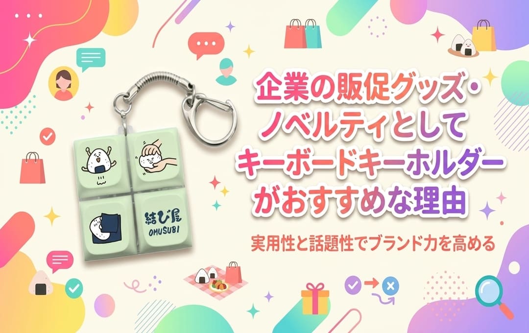 企業の販促グッズ・ノベルティとしてキーボードキーホルダーがおすすめな理由